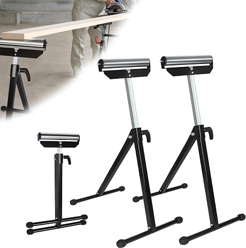 2 tréteaux à roulettes réglables en hauteur (68 à 108 cm LARS360