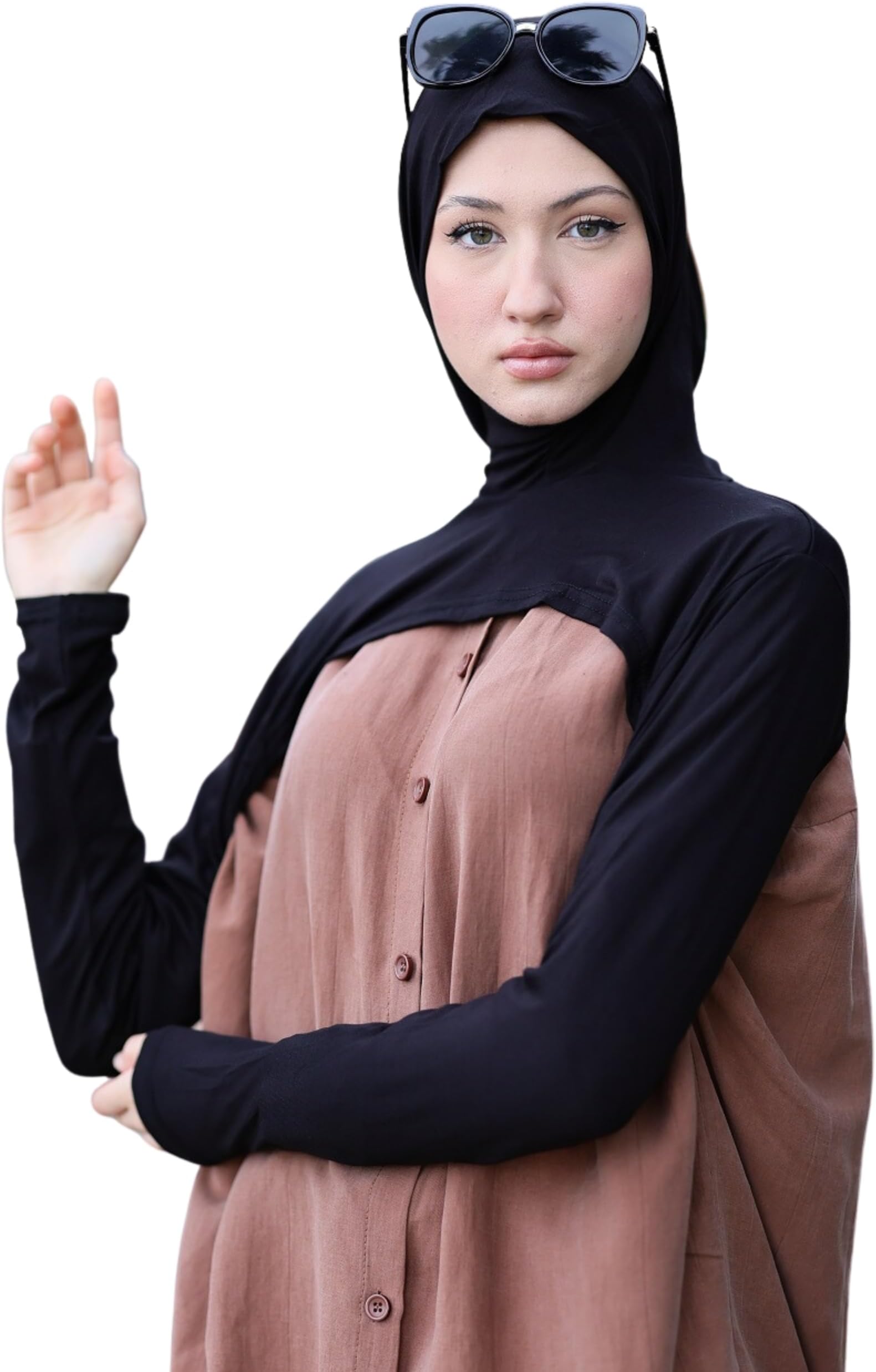 para lifeHijab-Dickey-BoleroArm Sleeve With Hijab-Hijab&Armsleeve|Shrugs For Women-Arm Sleeve|Arm Sleeves For Women