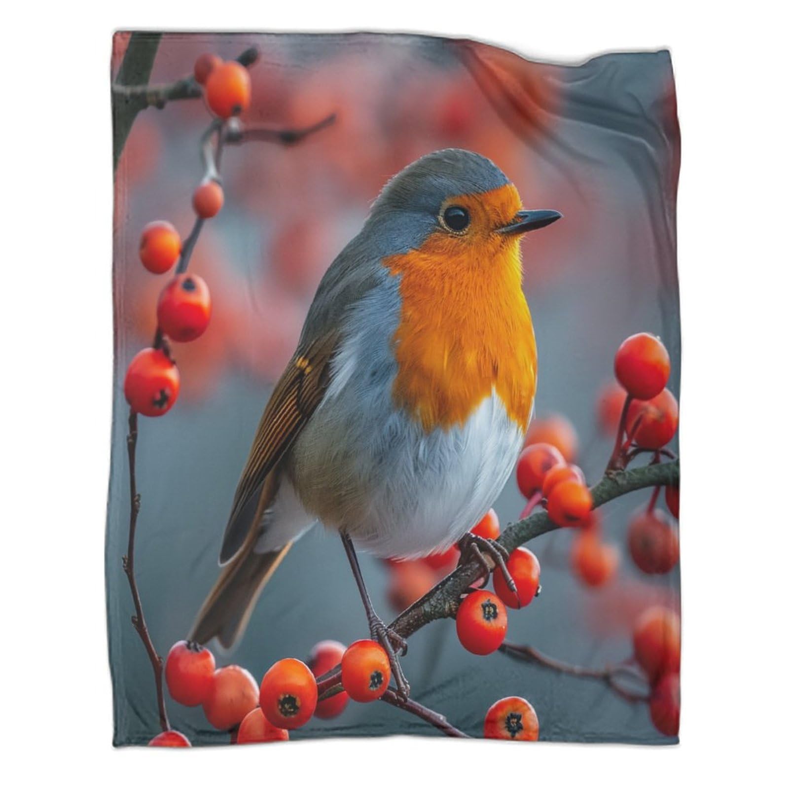 Dcabeiooe Style-10 Robin 3D Printed Blanket Cushion Blanket Throw Blanket For Adult Children Modern Bedroom Decor 50X60inch(127X152cm)