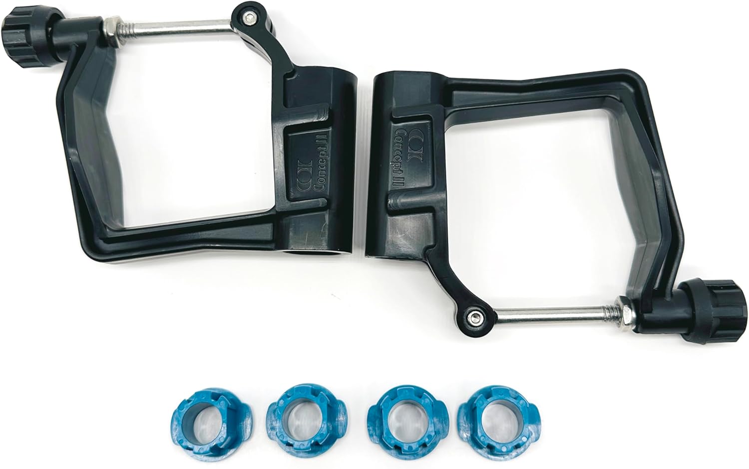 Concept2 Scull Oarlock Kit with Blue Pitch Bushings for 13mm Rigger Pin, 416