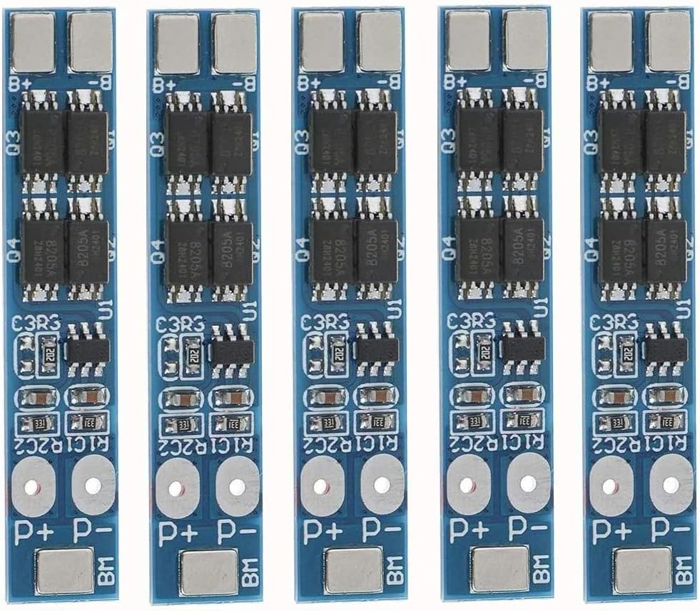 PENGLIN 5PCS 2S 7.4V 8.4V 8A 18650 Charging Protection Board PCB BMS Protection Board for Li-ion Lithium Battery Cell