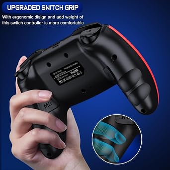 Fanxieast Upgraded Wireless Controller for Nintendo Switch/Switch 2/Lite/OLED,Programmable Switch Pro Controller with with a Mouse Touch Feeling on Back Buttons& Wake-up,Programmable, Turbo Function