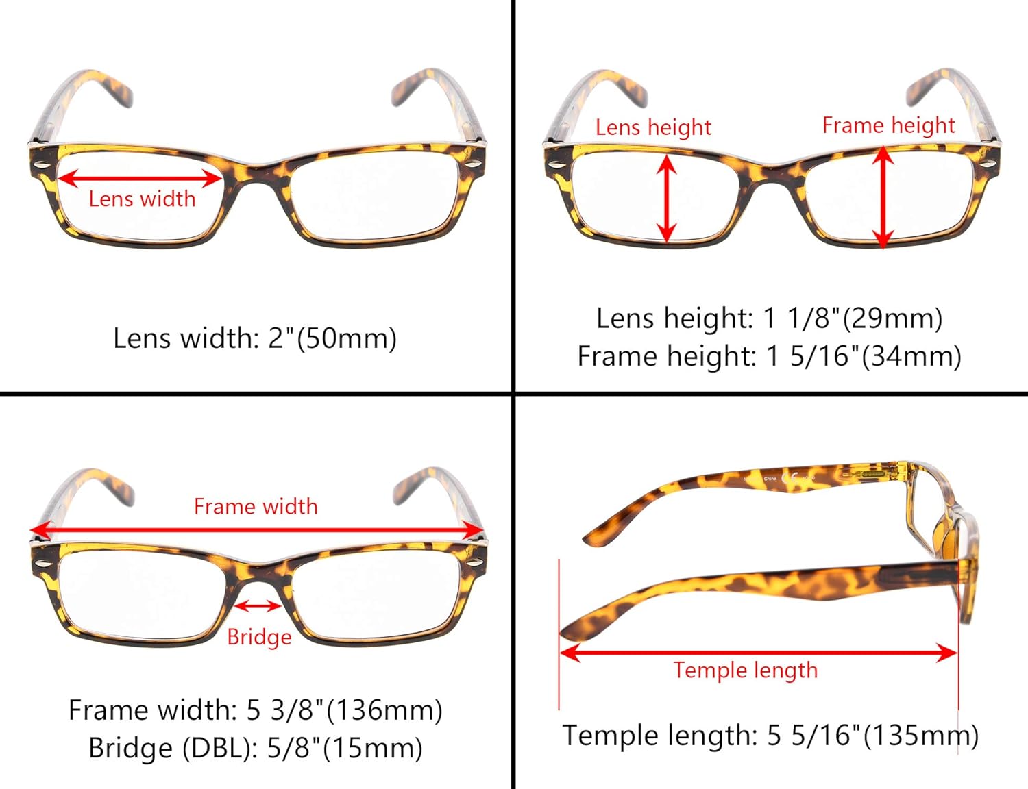 Miniatura 6 de BFOCO 5 pares de anteojos de lectura clásicos con bisagras de resorte para hombres, mujeres y lectores