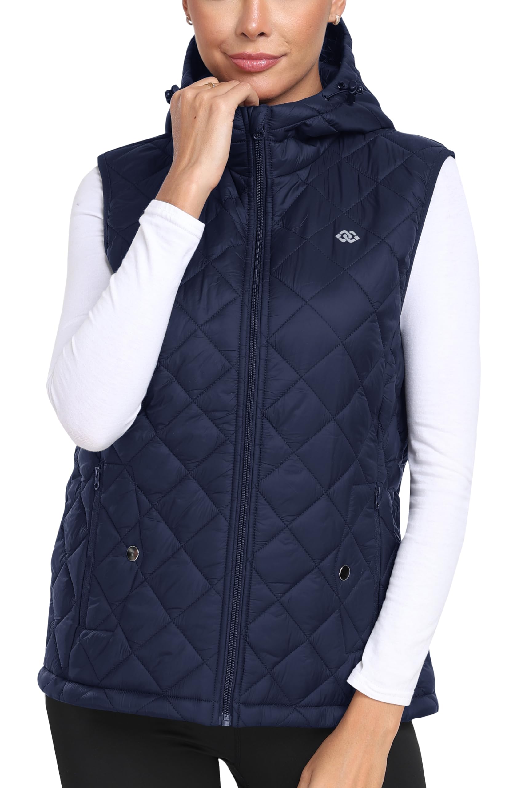 MoFiz Veste matelassée en Softshell légère et isolante avec fermeture éclair intégrale pour femme
