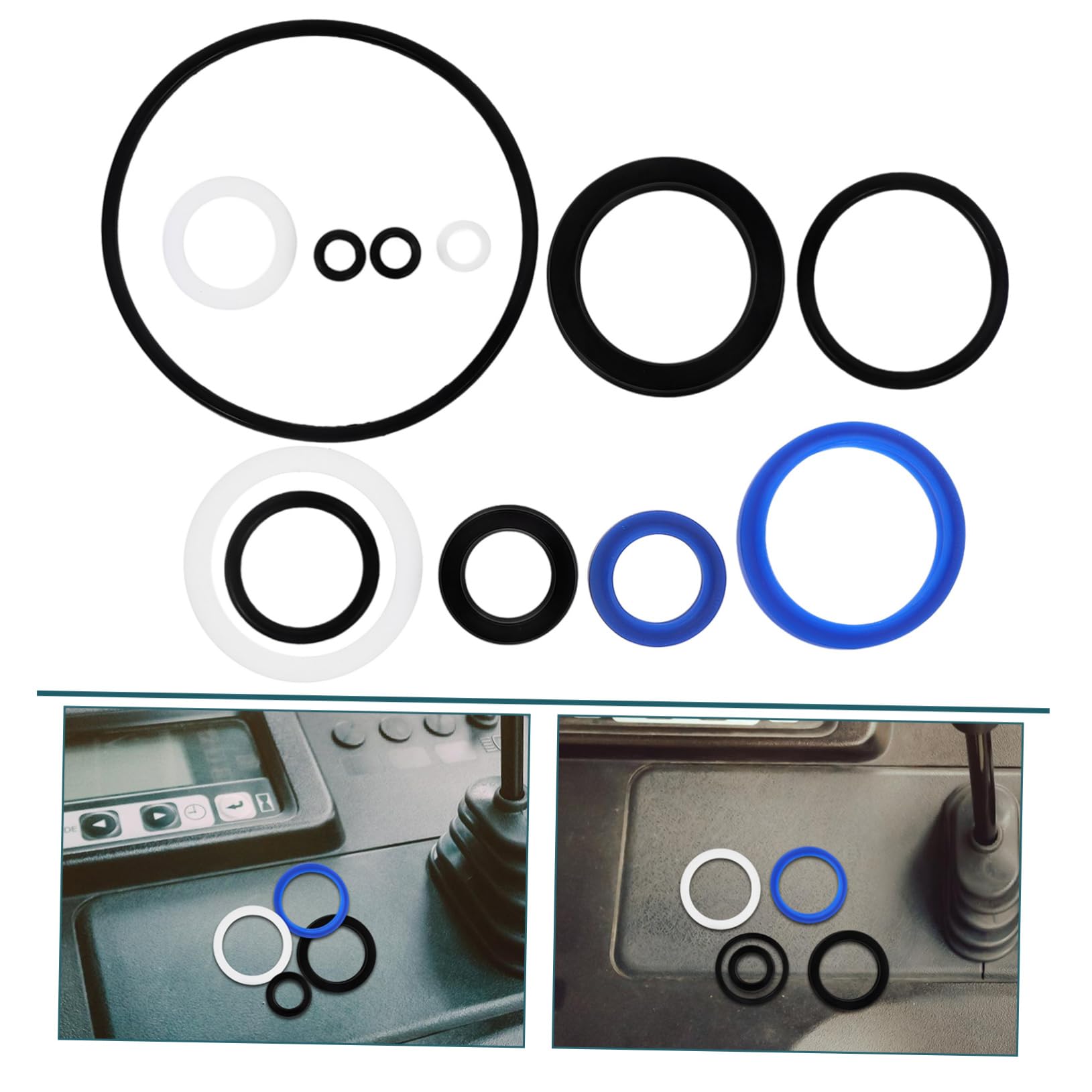 Mikikit 4 Set Anello Di Tenuta Tappo Interruttore Tanica Di Benzina Automobile Freno Kit Filtro Detergente Per Freni Valvola Interruttori Sigilli Anelli Gomma Da Cancellare 10 Pezzi*4