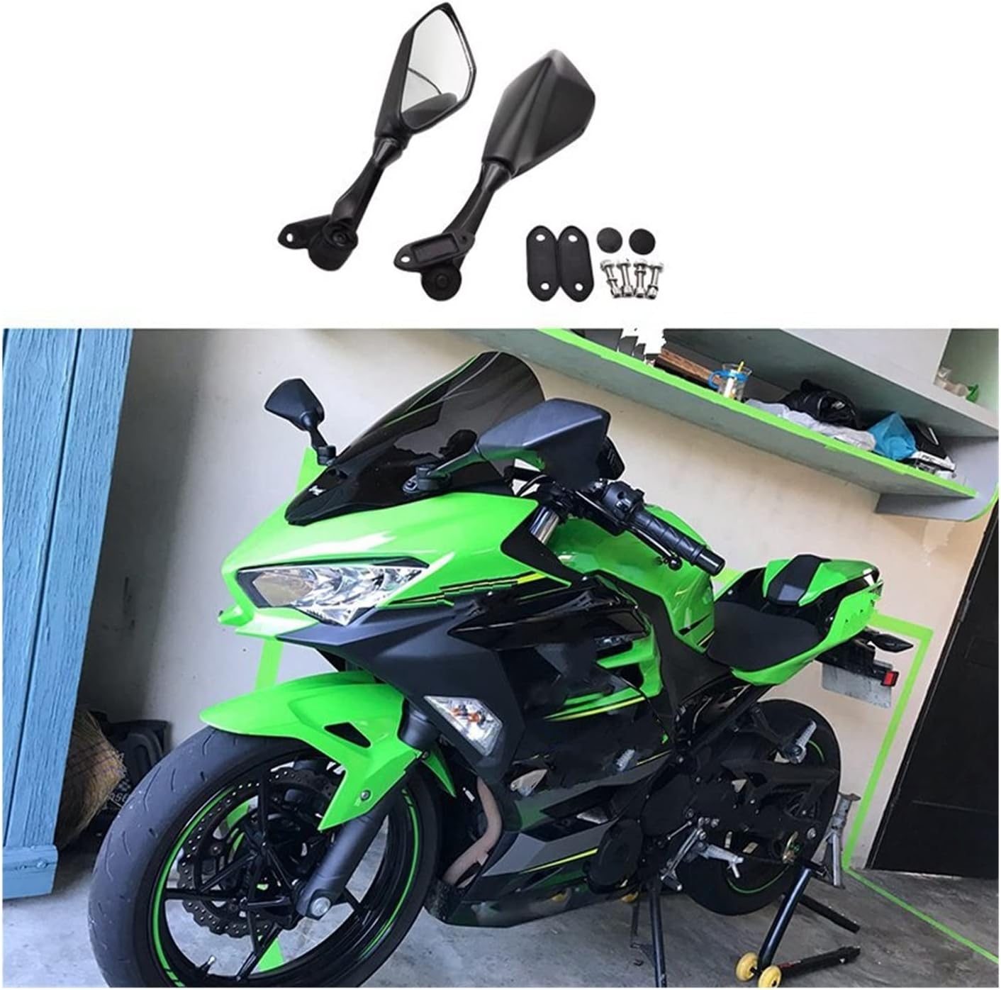 宝箱 オートバイなリアビューミラー オートバイのリアビューミラー のサイド