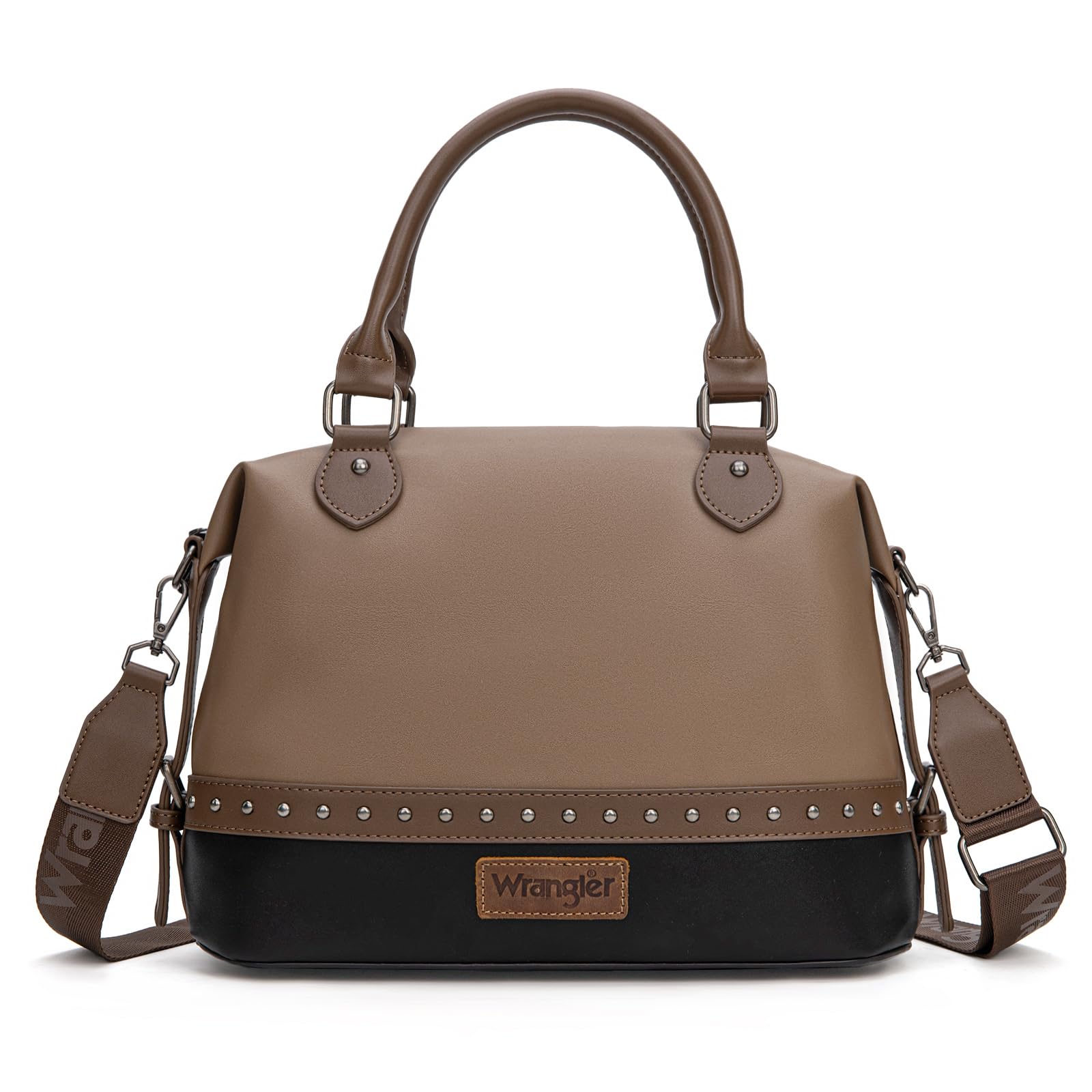 Wrangler zweifarbige Arzttasche mit Tragegriff oben, Handtasche und Damen-Schultertasche