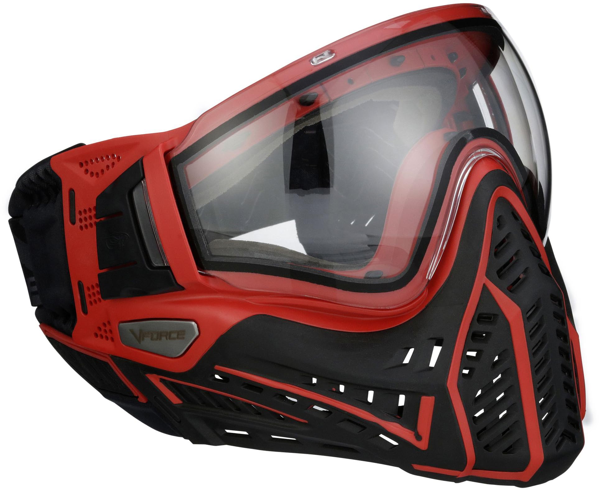 V-Force Profiler 2.0 Thermal Lense Paintball Mask Goggles - Black/Red w/PBB Barrel Plug
