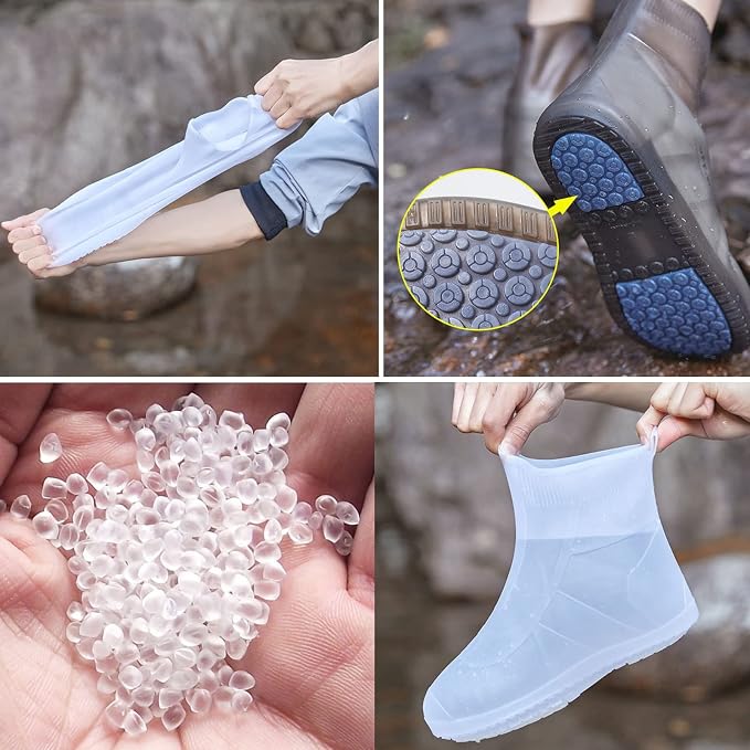 Cubrezapatos de silicona impermeables talla XL color B miniatura 7