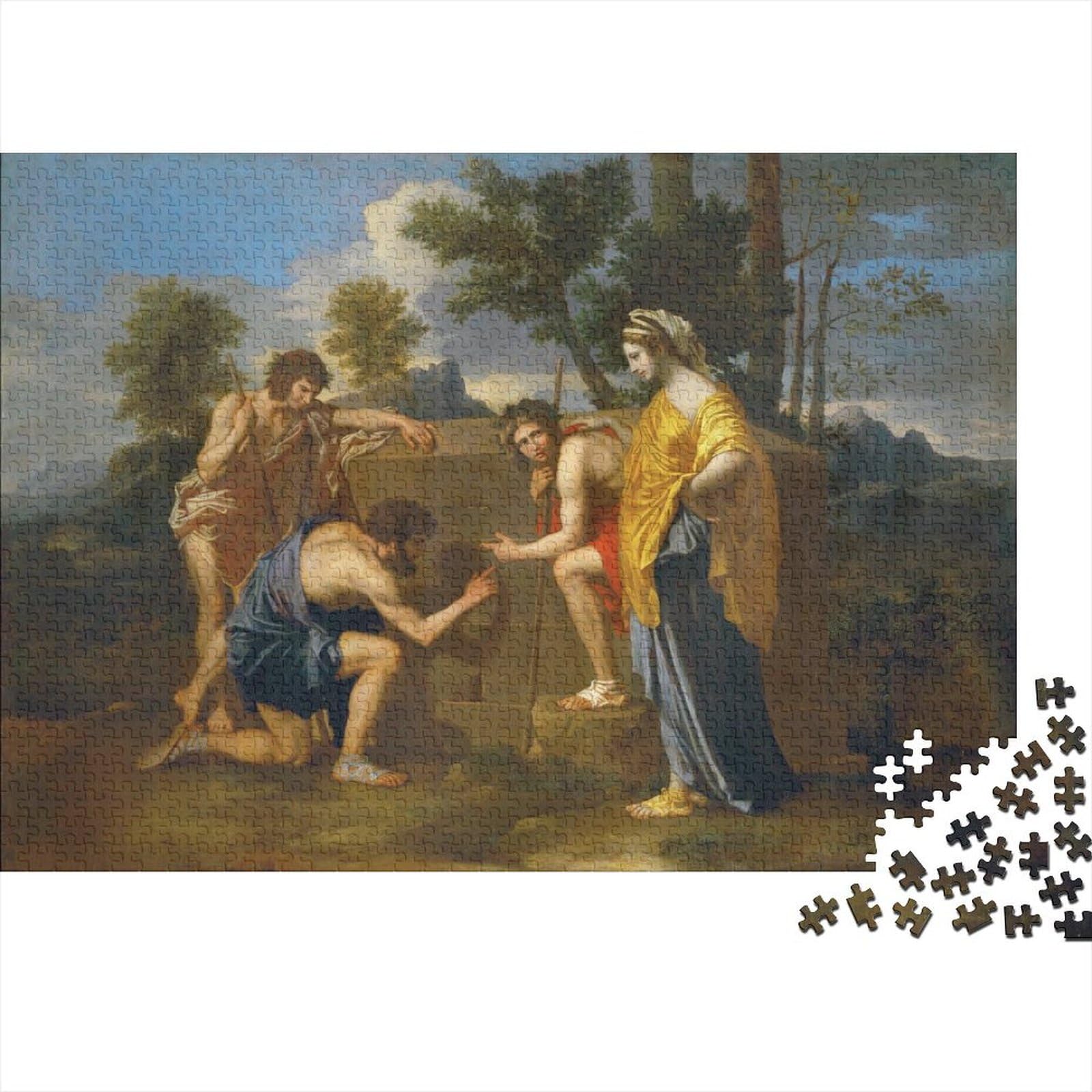 Nicolas Poussin Puzzle Toy World-famous Paintings Jigsaw Puzzles 1000 Pieces Poster Fine Art Wooden Puzzles Decompression And Entertainment 1000 Pcs, Oil Painting Puzzle — image 1