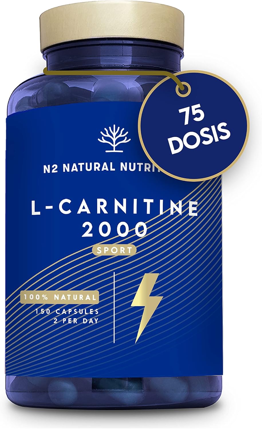 L CARNITINA 100 Natural 2000 mg, Quemagrasas Potente Para Adelgazar