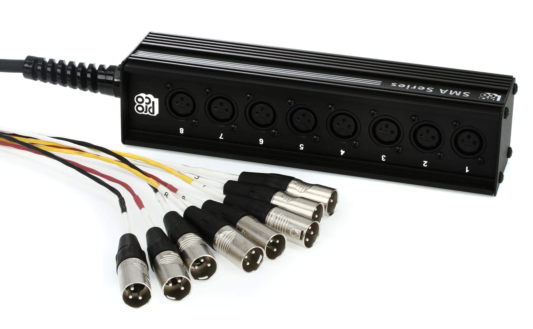 Amazon.com: Pro Co SMAST 8-Channel XLR Drop Snake - 50 Feet