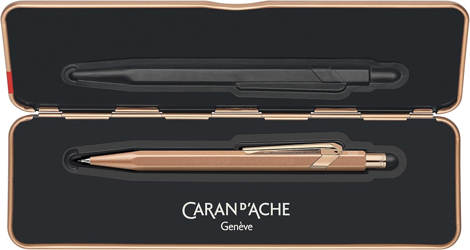 Caran d'Ache 844 Mechanical Pencil 0.7MM - Brut Rosé in Slimpack Case, Pink, One Size