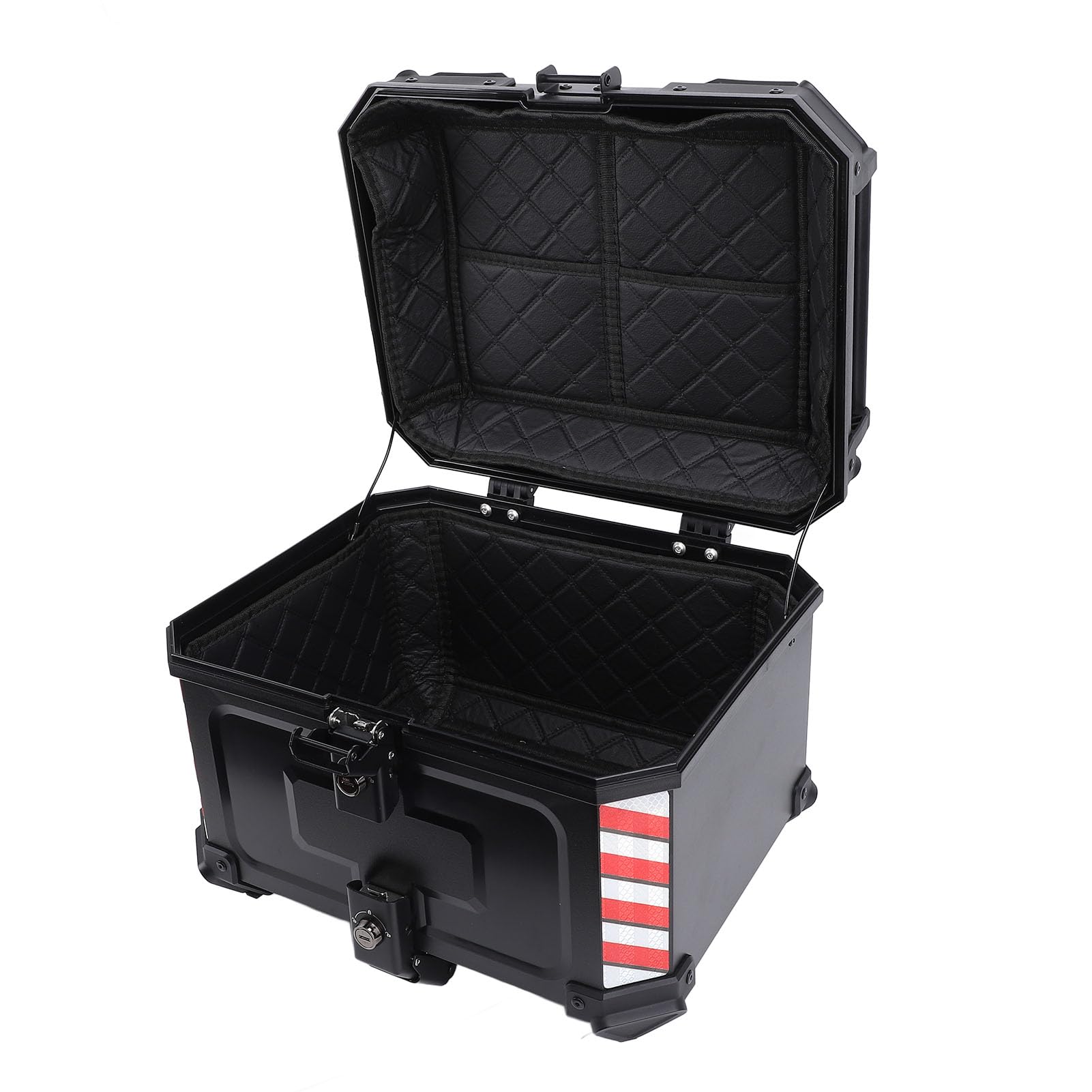 Gonetre Baúl Moto 45L, ABS Impermeable con Cierre de Seguridad para Casco
