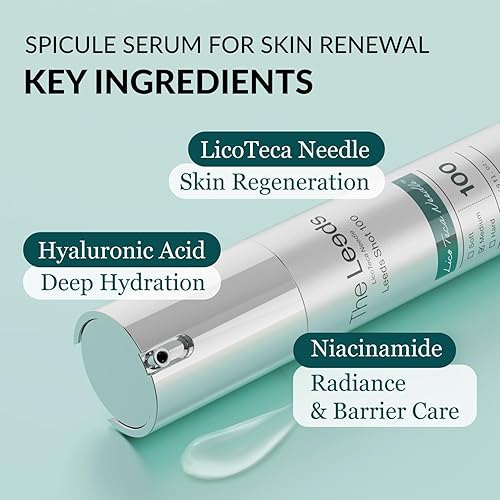 Miniatura 2 de The Leeds LicoTeca Needle Leeds Shot 100 - Suero de espículas de 1.7 fl oz (1.69 onzas líquidas), cuidado de los poros y renovación de la piel,