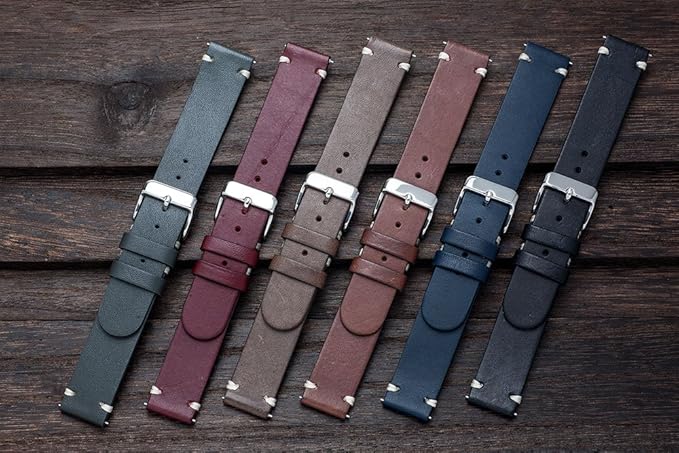 Amazon 時計 ベルト 腕時計 バンド Empire ダブルサイド イタリアンレザー 本革 18mm グレー 時計バンド 腕時計 通販