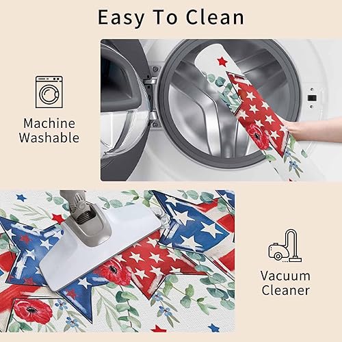 Vista 251 de Tapete de Feliz Navidad, tapete antideslizante para puerta delantera, baño, cocina, dormitorio, patio, entrada, 16 x 24 pulgadas, rojo, negro y verde