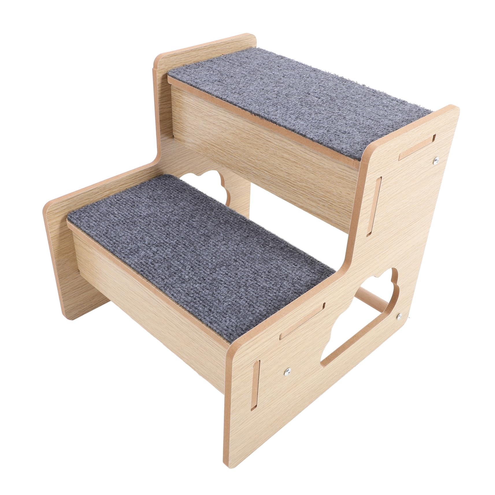 Escalier pour chien et chat à 2 marches en bois antidérapant