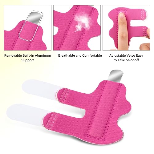 Miniatura 3 de 4 férulas para dedos, férula para dedos, mazo, férula de dedo para lesiones, esguince, enderezador de dedos, férula de dedo para índice de anillo