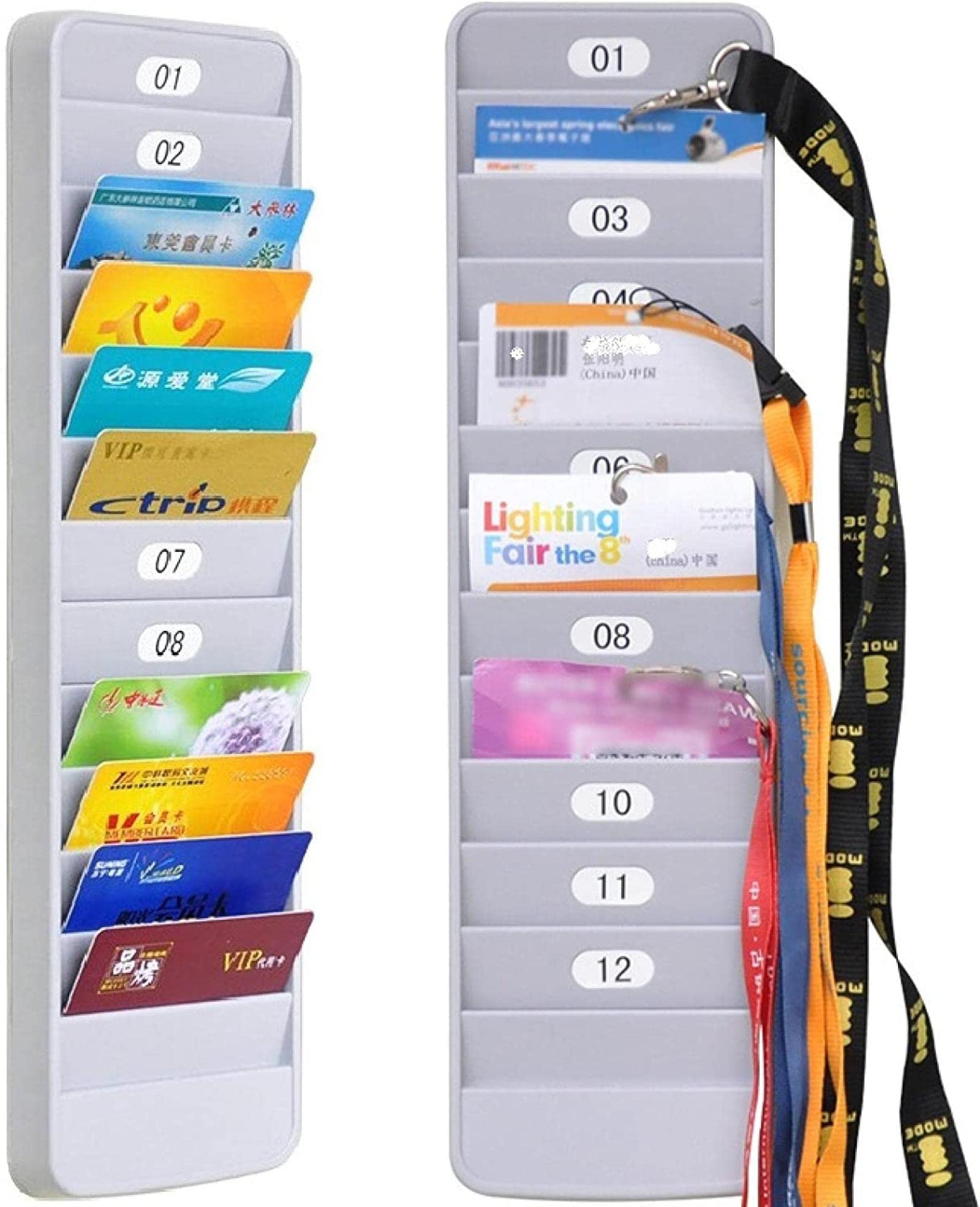 ihika　1027 Amazon.co.jp: タイムカードラック icカード ホルダー 壁掛け 立て掛け