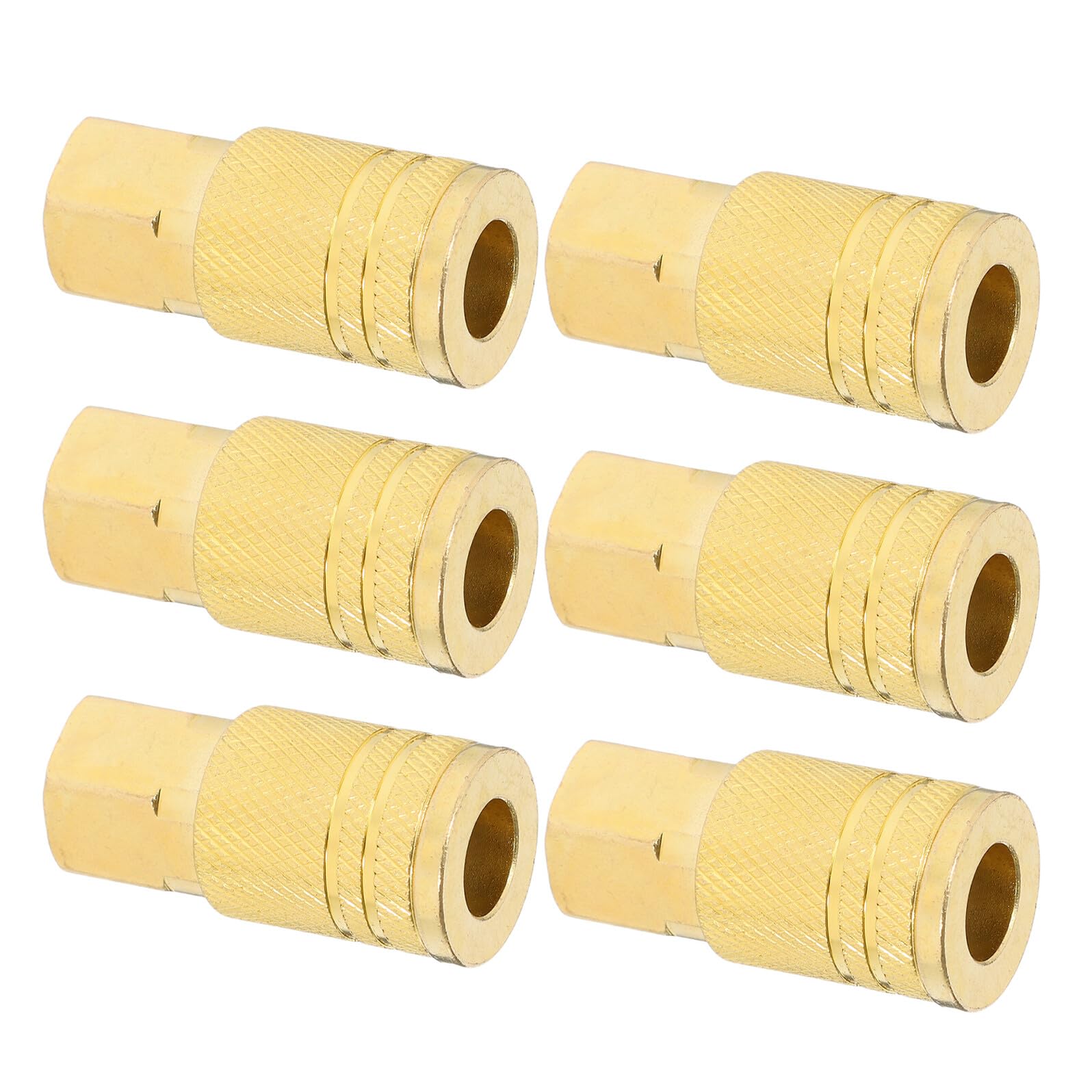 Raccord rapide 1/4 NPT femelle en laiton pour compresseur et outils - Lot de 6