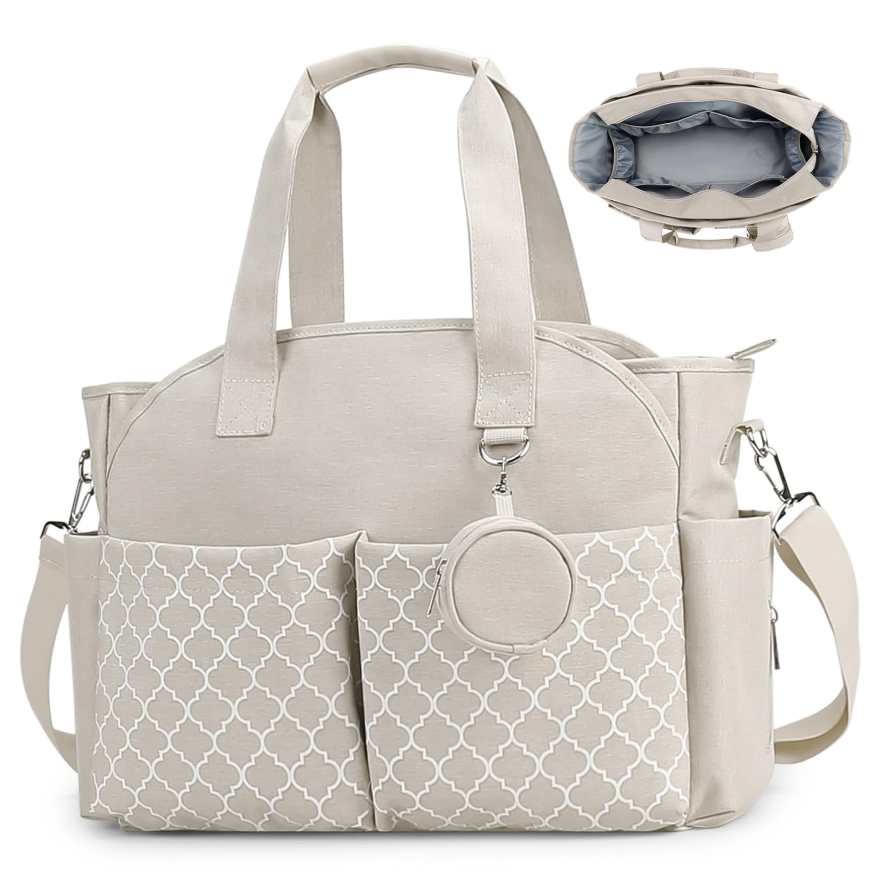 Sacs à langer pour bébé avec un sac pour bébé portable multi-fonctions avec manche et bandoulière pour maman |.Sacs