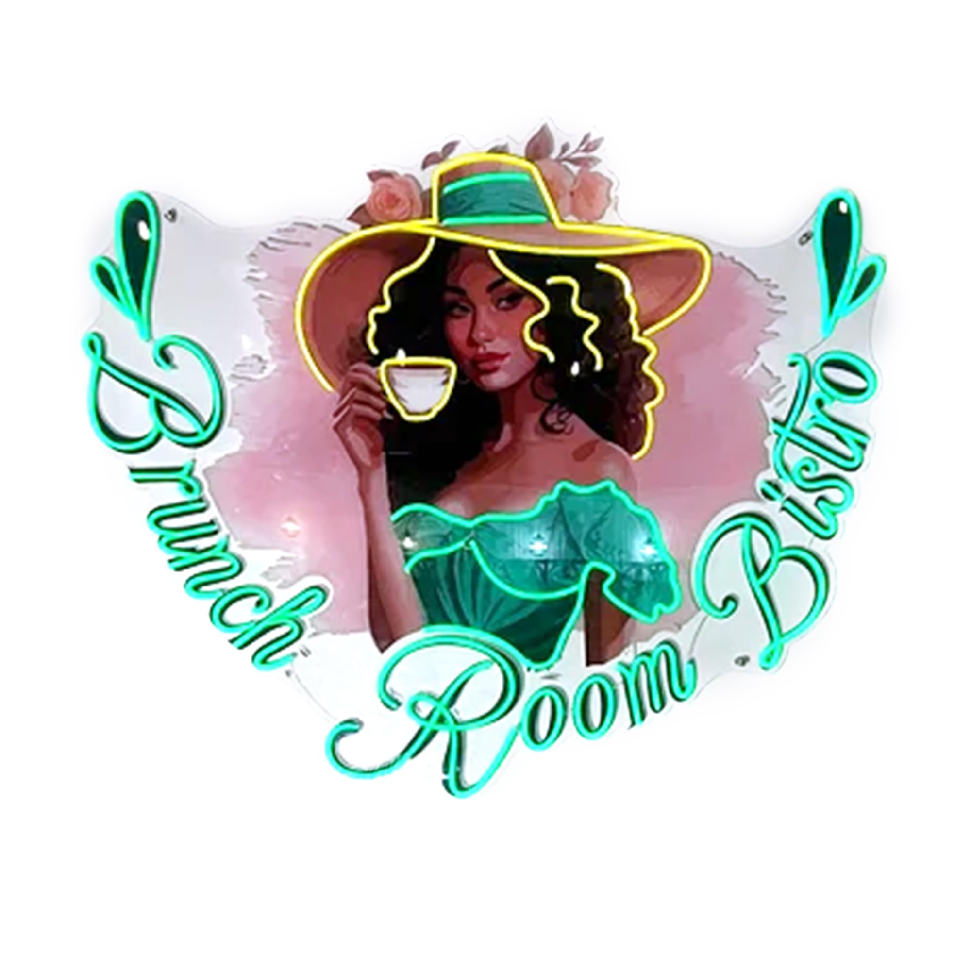 Benutzerdefinierte Logo-Neonschilder mit UV-Druck, Neon-Design, personalisiertes, dimmbares, individuelles LED-Neonlichtschild für Firmenwanddekoration, Bar, Firmenhochzeit, Geburtstag, Partygeschenke