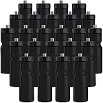 50 Strong Bulk Water Bottles 24-Pack - 22 oz BPA-Free Sports Bottles with Easy-Open Pull Top Cap - Made in USA - Reusable & Top Rack Dishwasher Safe Brand