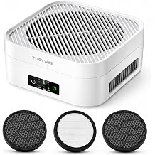 Small Air Purifier for Bedroom with 3pcs Activated Carbon Filter