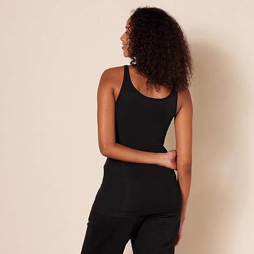 Miniatura 4 de Tienda Essentials - Camiseta sin mangas de tirantes ajustada para mujer