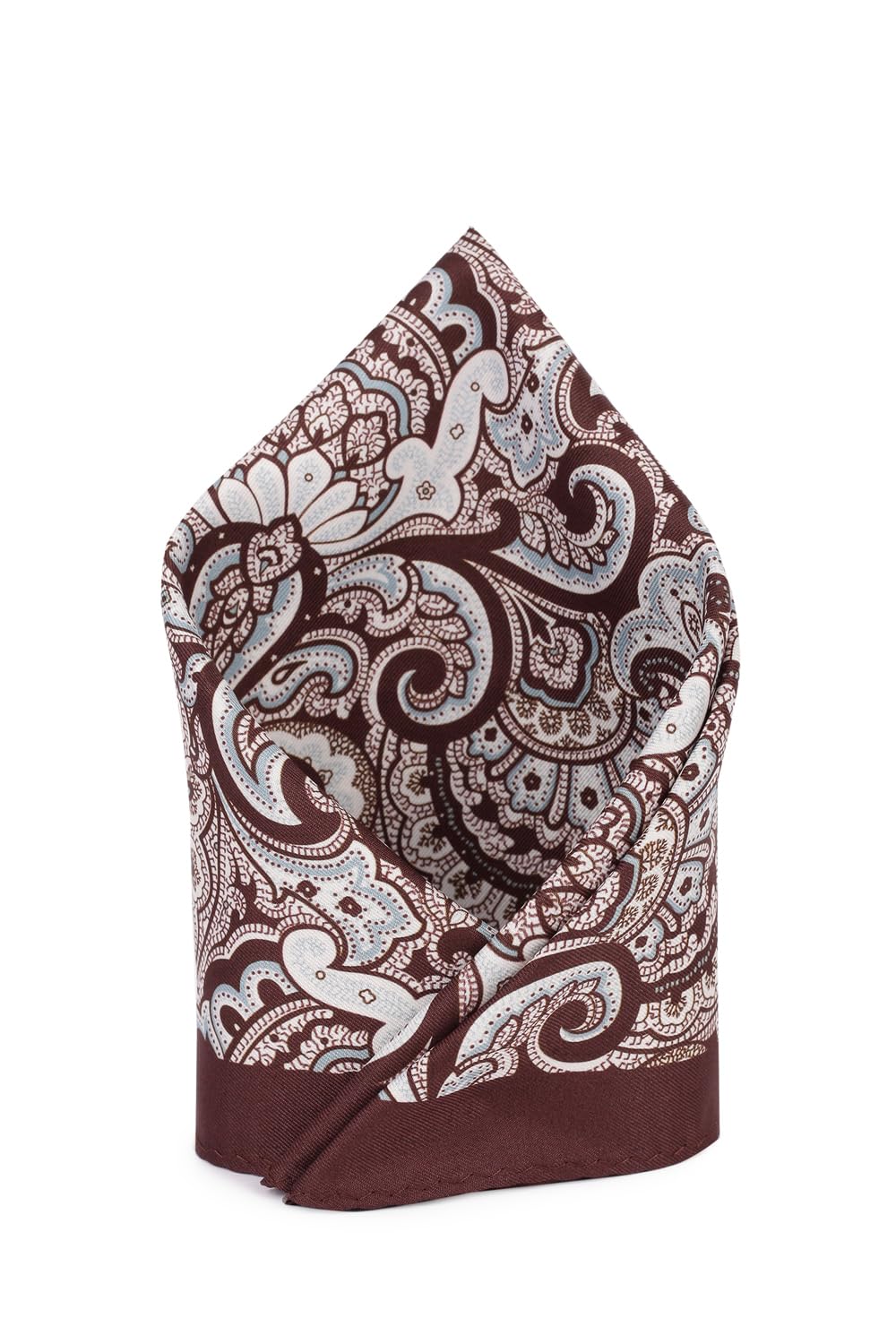 Men Brown Print Party Pocket Square