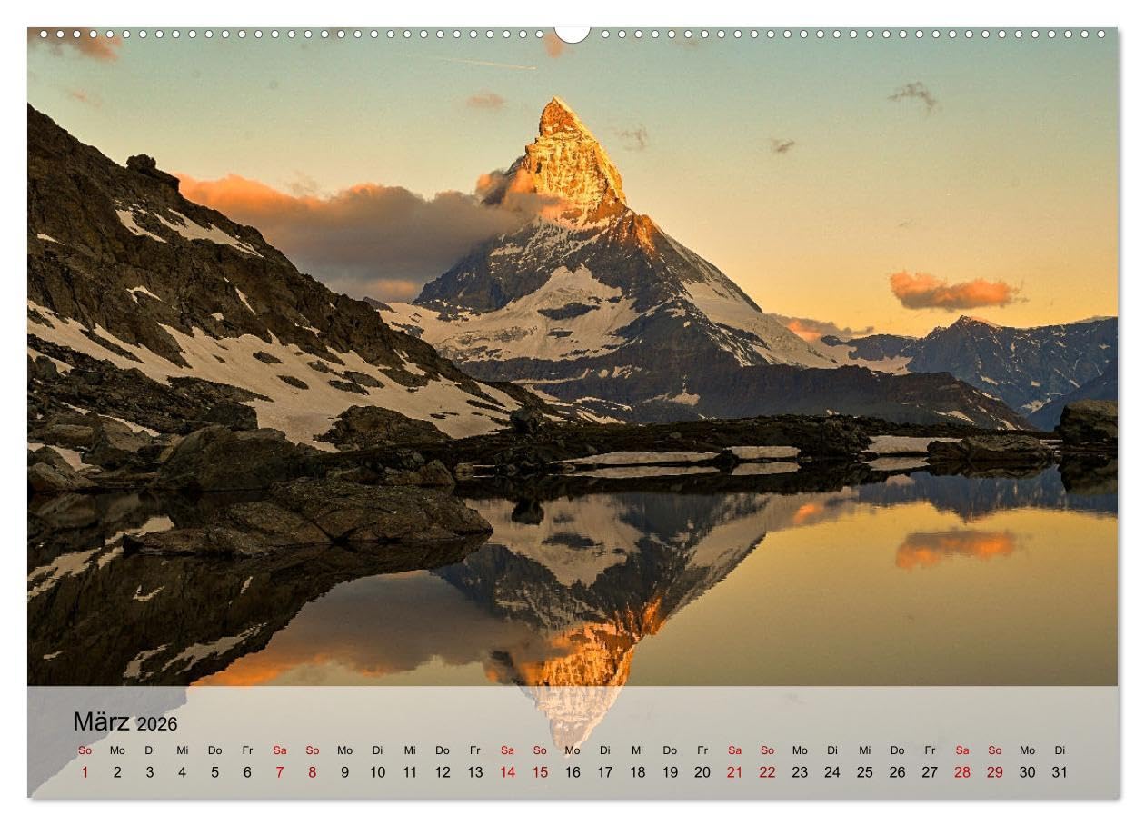 Magische Bergwelten der Erde (hochwertiger Premium Wandkalender 2026 DIN A2 quer), Kunstdruck in Hochglanz: Stimmungsvolle Naturaufnahmen von Bergregionen in geheimnisvollem Licht (CALVENDO Natur)