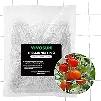 VIVOSUN Heavy-Duty Trellis Netting 5x30 ft Polyester - Reusable Garden Support for Tomatoes, Cucumbers, Vines