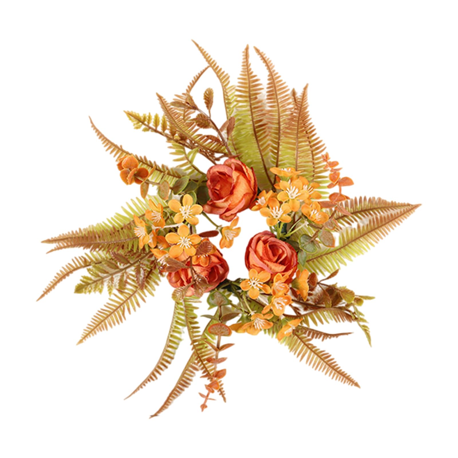 TFAOYS Autumns Inspired Artificial Floral Arrangement with Sturdy Construction Blossomy Rings for Repeated Use Autumns Table Centerpieces