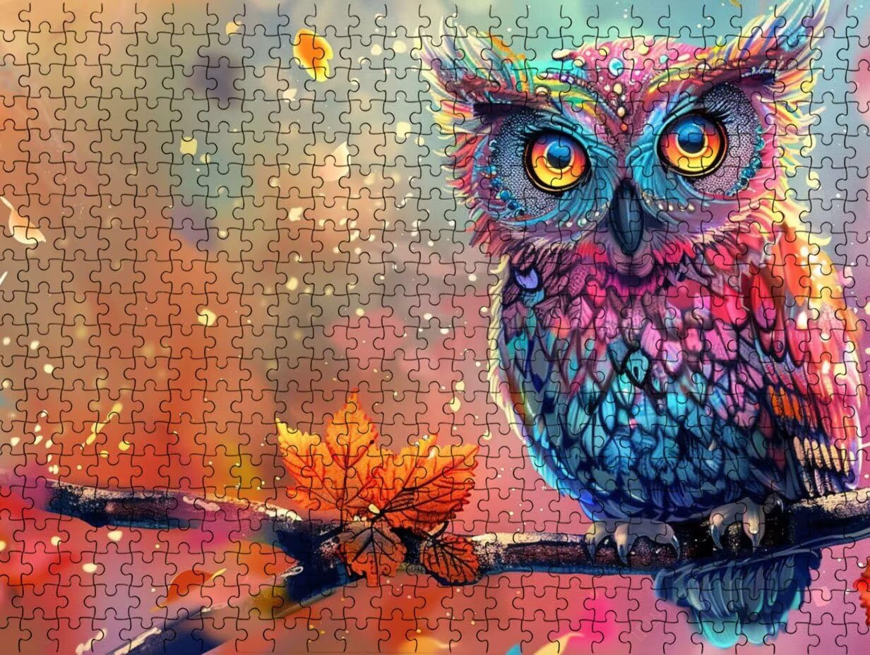 Puzzle pour Adults 4000 Pièces, Couleur Owl, Jigsaw Bois de YHPGL4-604