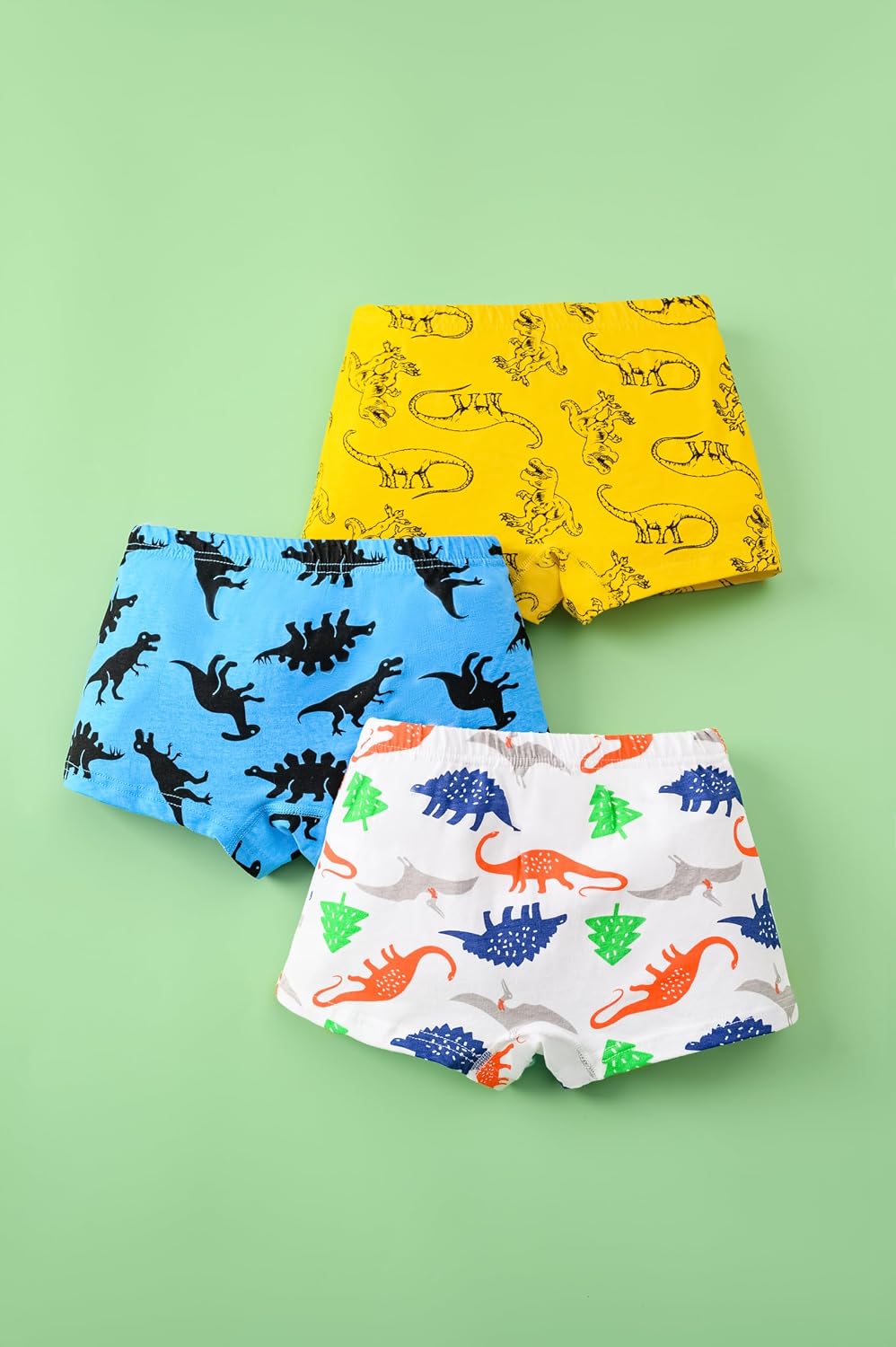 Boys Cotton Boxer Briefs Prints Flex waistband Underwear Soft Breathable 6 Pack
