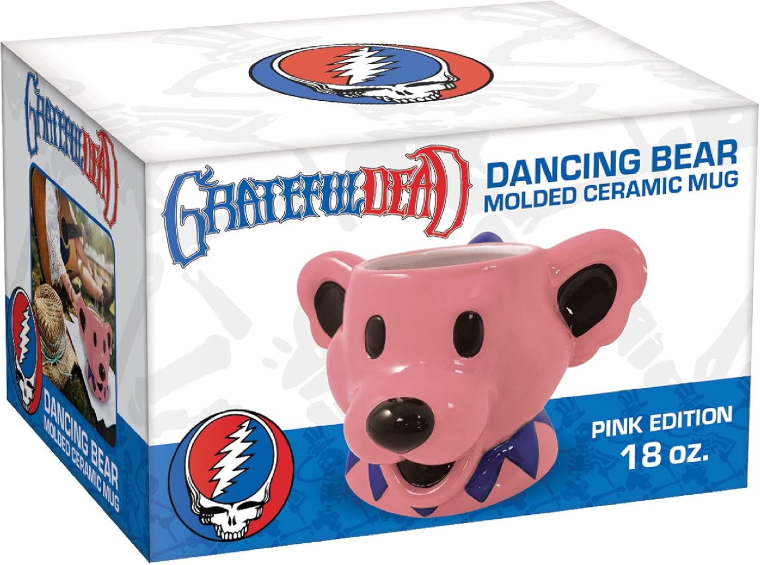 ICUP Grateful Dead Dancing Bears Mug | Large Bear Coffee Gift | Drinking Figurine Cup
