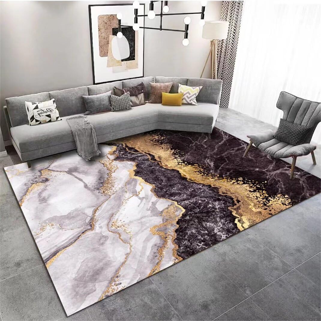 Tapis chambre de garçon antidérapant et résistant aux taches motif moderne