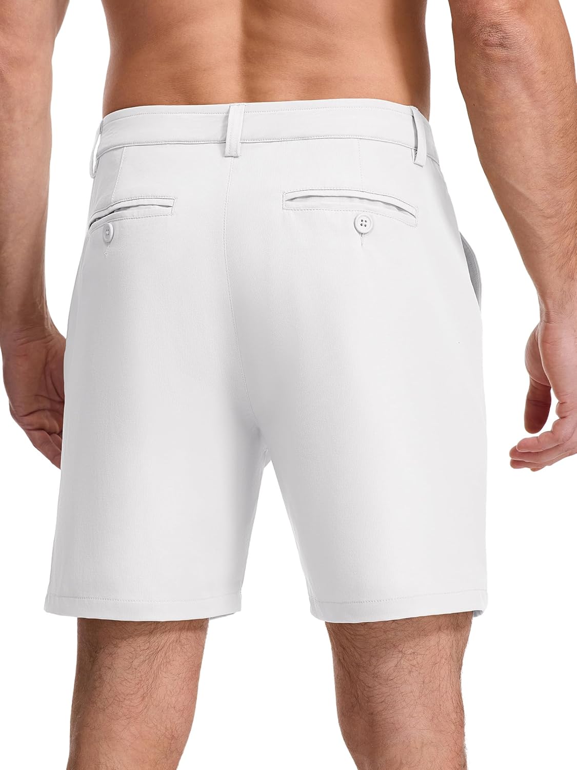 Men's Golf Shorts 7 Inch Inseam Lightweight Hybrid Casual Short, Quick Dry Flat Front Work Dress Shorts with Pockets - Image 2