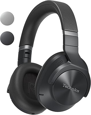 Technics EAH-A800E-K Cuffie Wireless, Auricolari Bluetooth Multipoint Over Ear, 