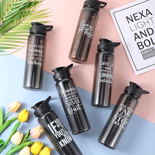 Miniatura 3 de Rtteri 10 piezas de regalos de agradecimiento a los empleados, botella de agua de plástico de 24 onzas para hombres y mujeres, regalos inspiradores