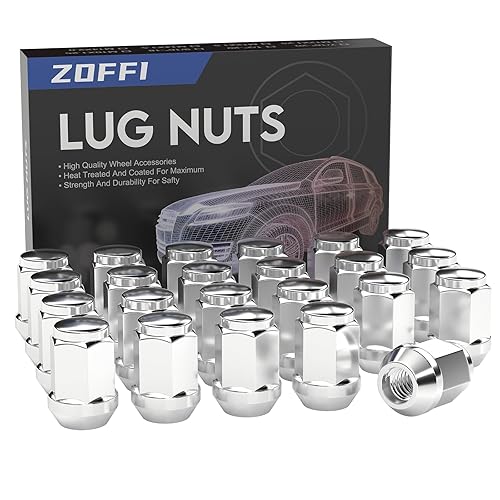 ZOFFI Tuercas de llanta 12-20, 23 piezas, compatible con Jeep Wrangler JK 1987-2018, Jeep Liberty, Jeep Liberty 2002-2012, Jeep Grand Cherokee