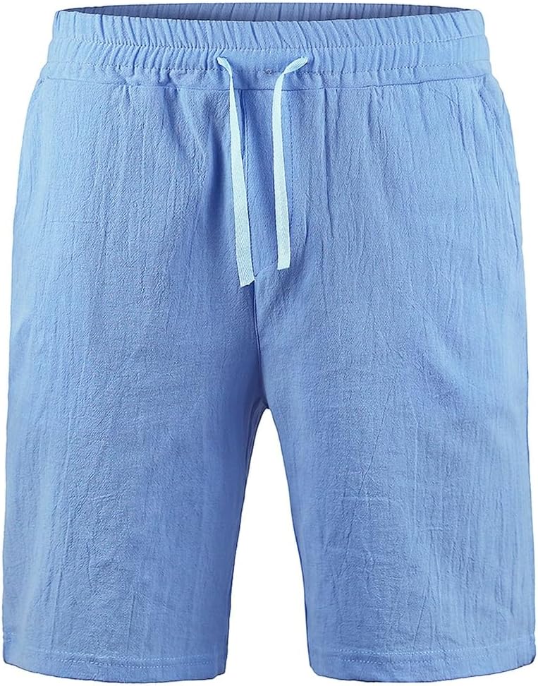 HBJWOV Elastic Waist Men's Casual SummerShorts Ice Silk Print Shorts Men's Large Size Sports Beach Shorts(2XLcode)