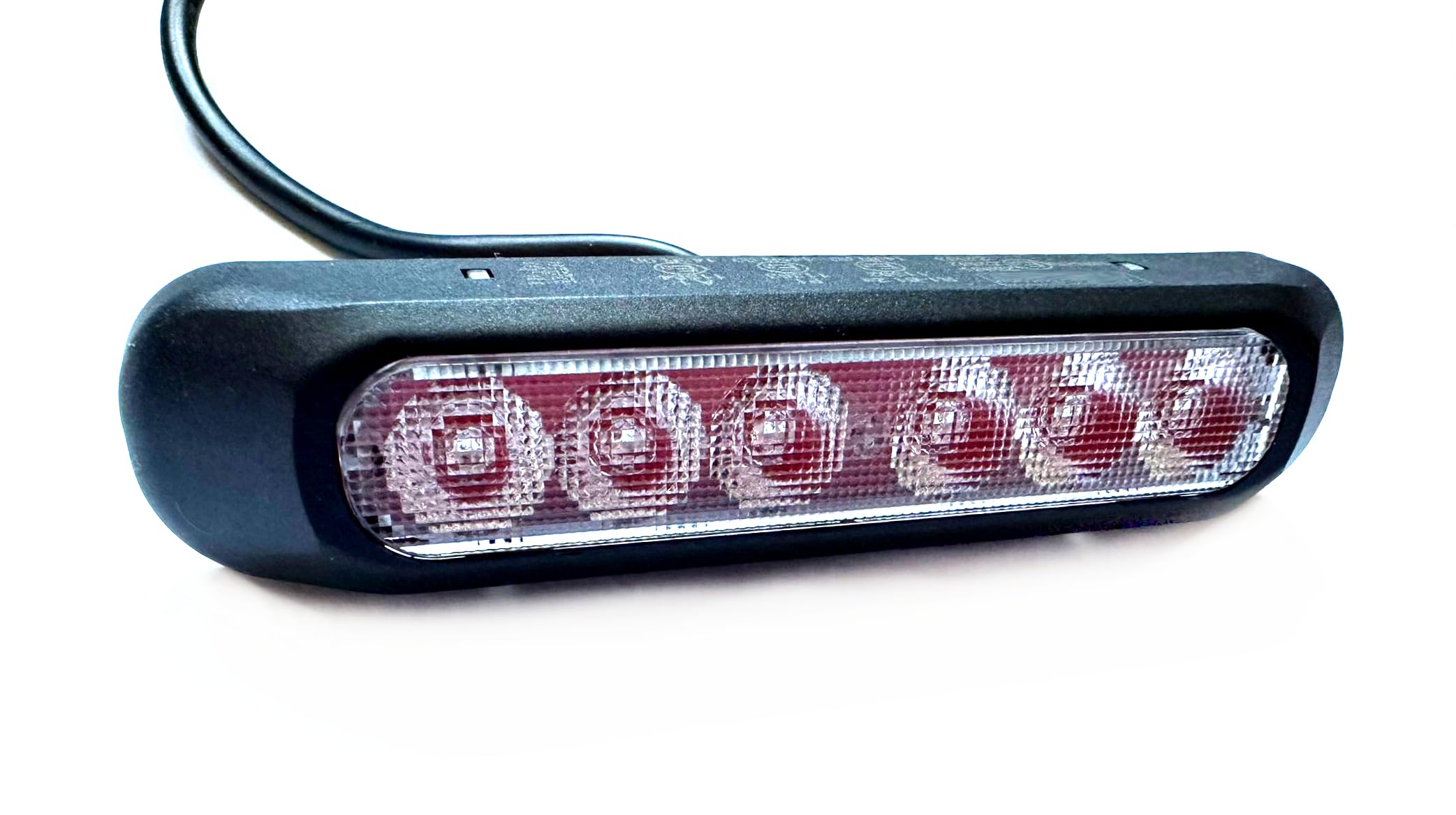 Universal LED Leuchten Set 12V/24V für Anhänger, LKW & PKW - Kompakte Rückleuchten, Frontleuchten, Blinker, Bremslicht, Rückfahrscheinwerfer - E9-Zulassung (2x Nebelschlussleuchte)