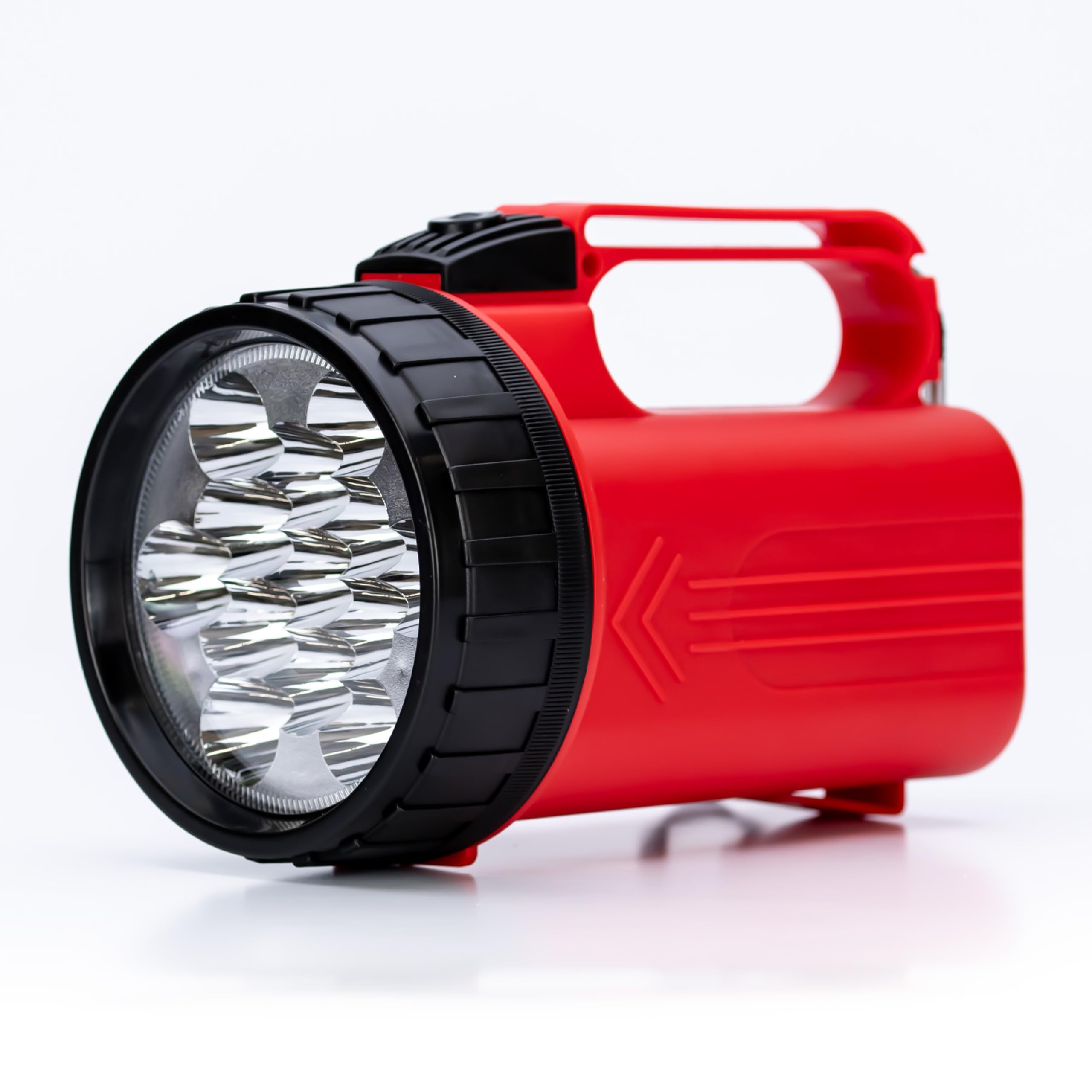 Status 13 LED Camping Lantern Torch, Battery Powered, Red and Black