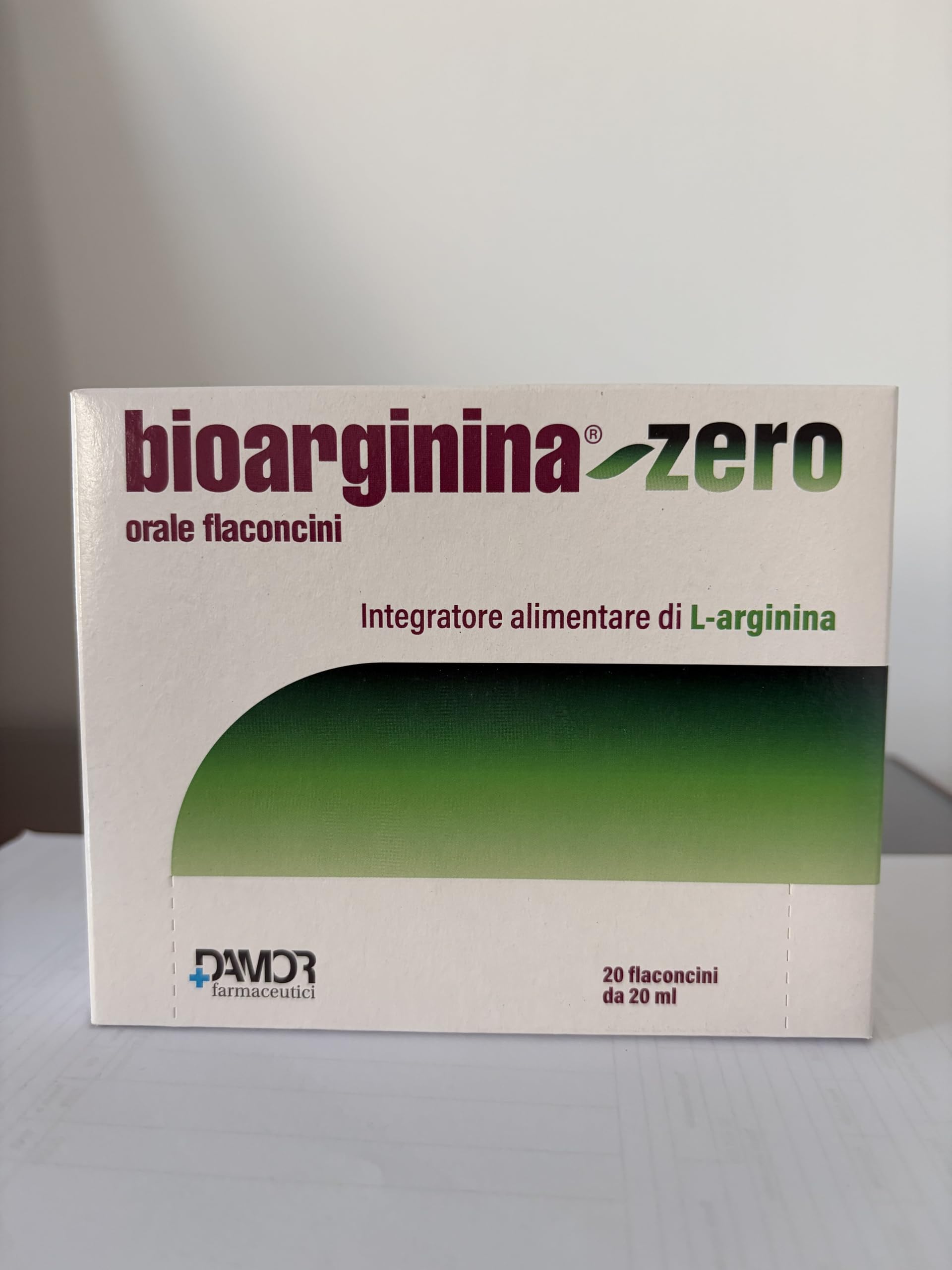 Damor - Bioarginina Zero Orale 20 Flaconcini - Integratore Alimentare di L-Arginina Senza Saccarosio