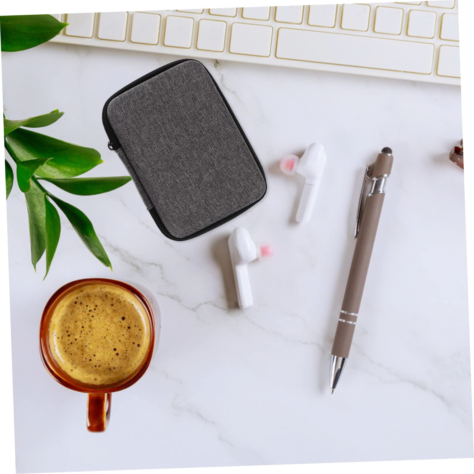 Uonlytech 6pezzi Custodia Porta Cuffie Borsa Multifunzione Per Accessori Elettronici Compatte Organizzatore Per Cavi e Cuffie Per Viaggi e Trasporti