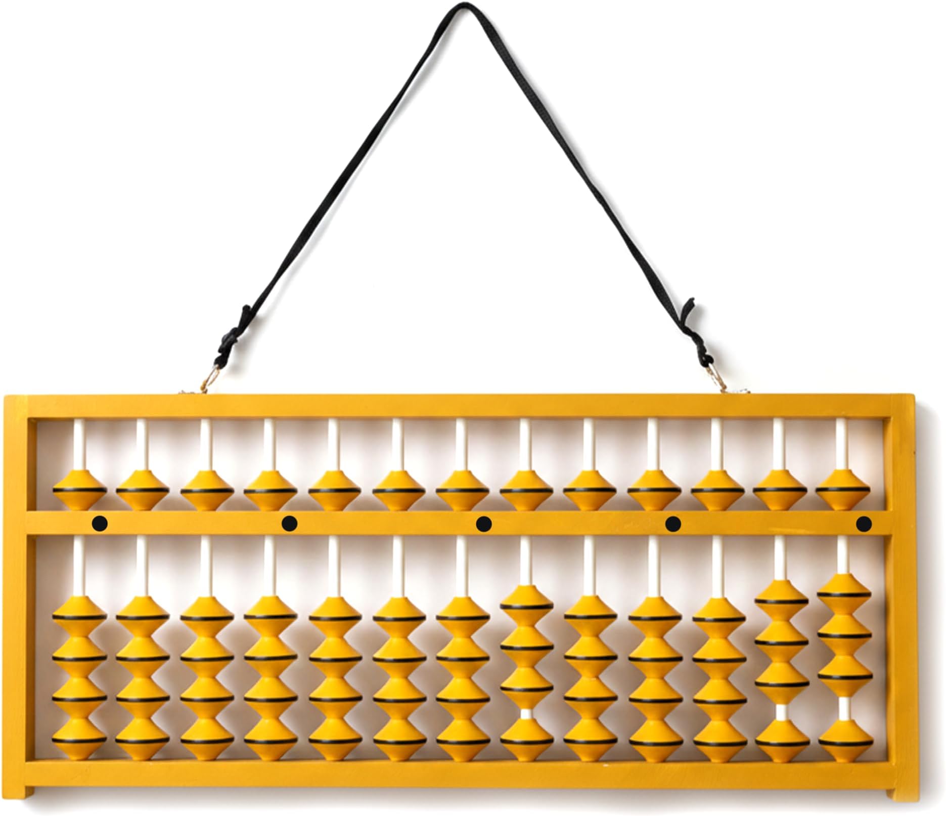 13 Rod Master Abacus Yellow Beads-Abacus Kit for Teachers|Math Learning|Counting & Early Education – Classroom|Homeschool Tool for Kids