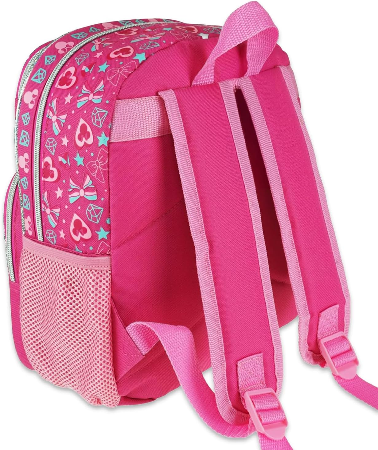 Disney Minnie Mouse Mini Backpack for Kids - Bundle with 12" Small Bag for Girls Plus Water Bottle, Stickers | Minnie Mouse Backpack Purse for Kids, Toddlers