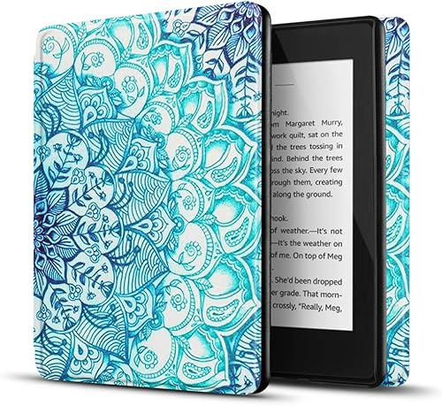 Miniatura 13 de TNP - Funda para Kindle de 10ª generación, delgada y ligera, con apagado y encendido automático para lector electrónico Yaxa Kindle de 6 pulgadas